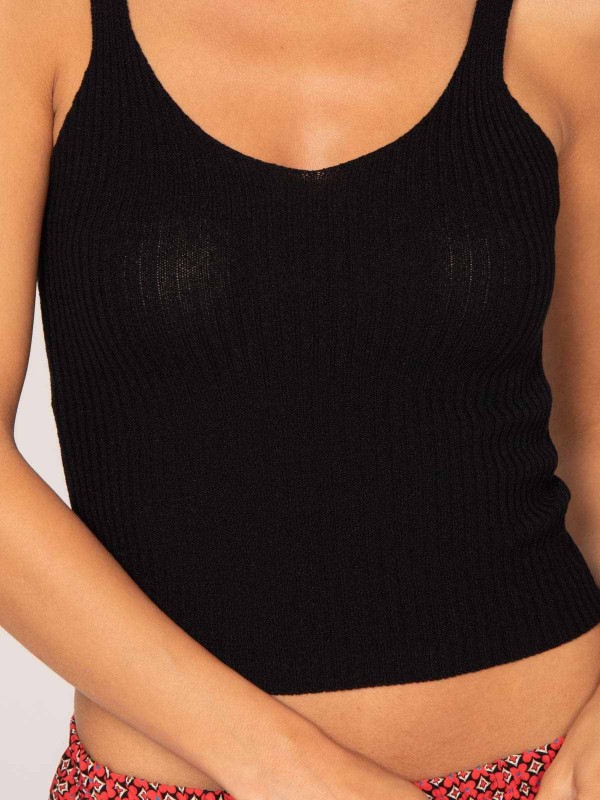 Debardeur maille FERIEL - Noir