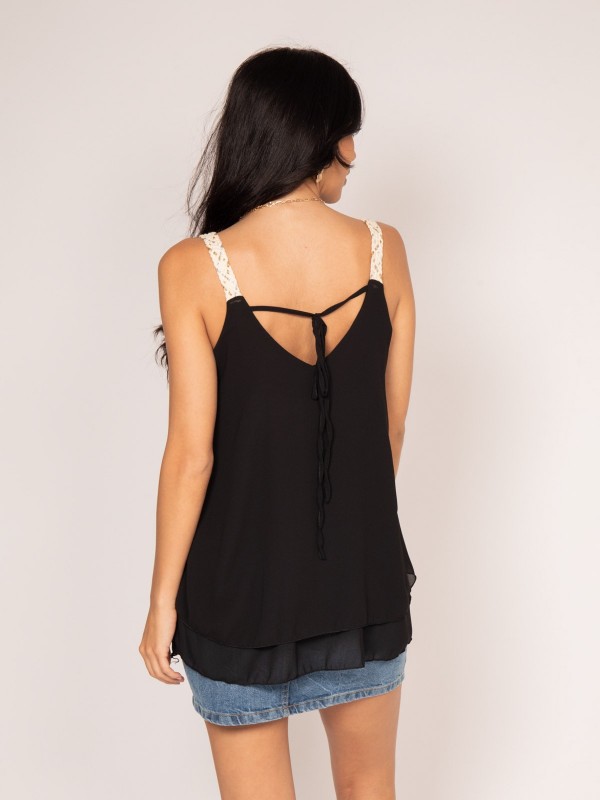 Top évasé à bretelles FIDEL...