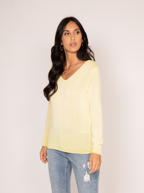 Pull fin col rond FREDO -...