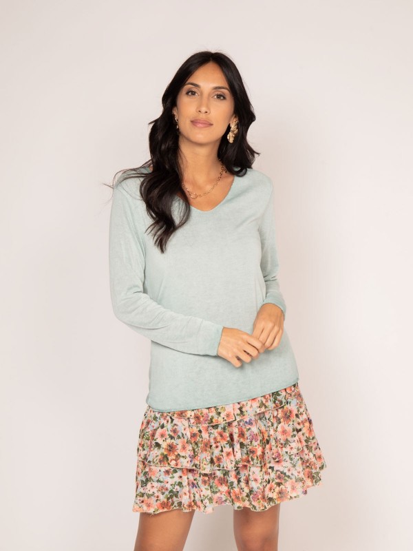 Pull fin col rond FREDO -...