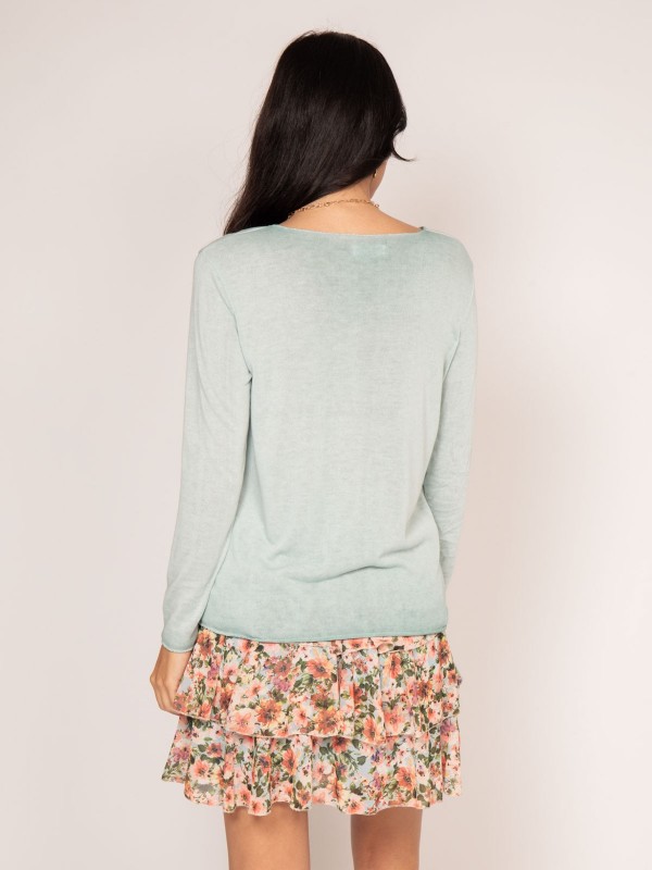 Pull fin col rond FREDO -...