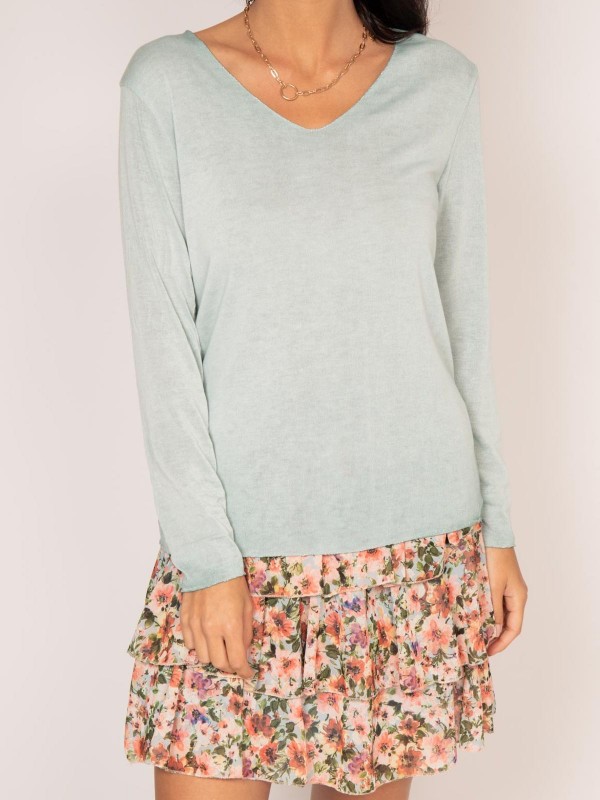 Pull fin col rond FREDO -...