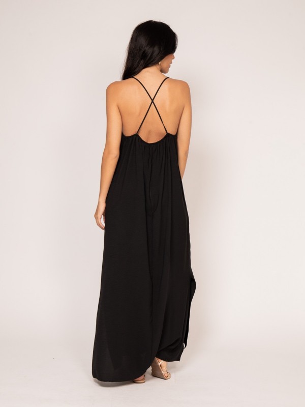 Robe longue à bretelles...