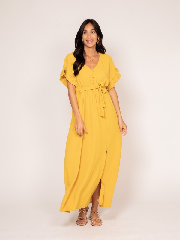 Robe longue IJAZZ - Jaune...