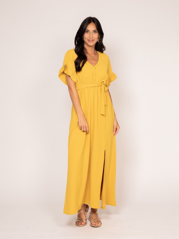 Robe longue IJAZZ - Jaune...