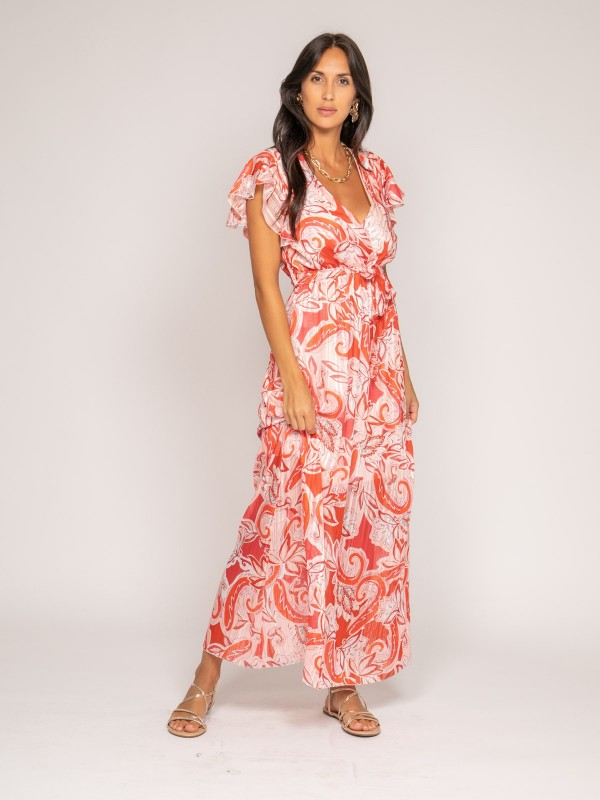 Robe longue motifs IVOLAN