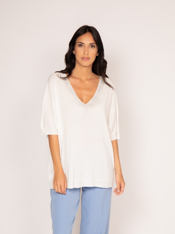 Pull fin KUSMI - Blanc