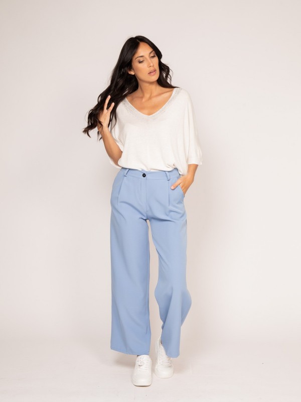 Pull fin KUSMI - Blanc