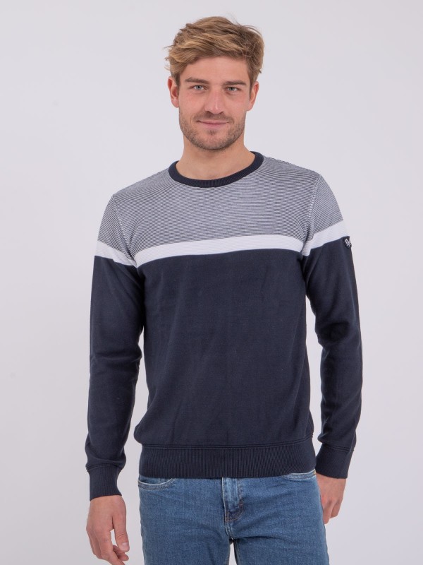 Pull col rond pur coton...