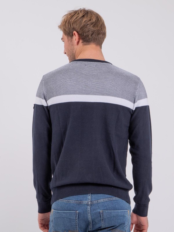 Pull col rond pur coton...