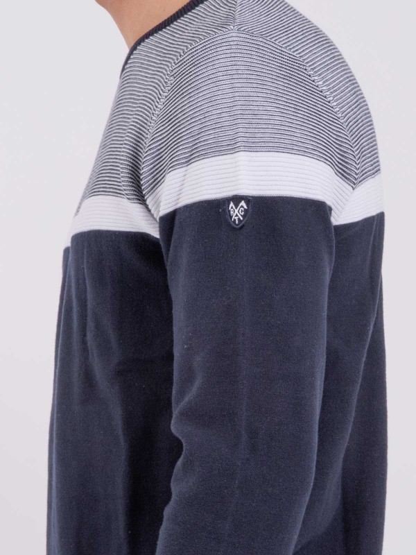 Pull col rond pur coton...