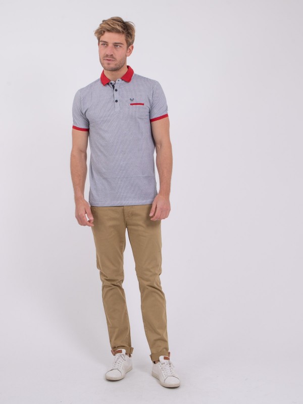 Polo manches courtes pur...