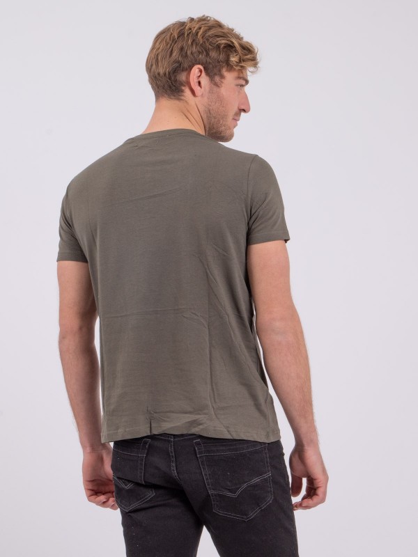 T-shirt col rond pur coton...