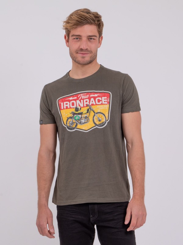 T-shirt col rond pur coton...