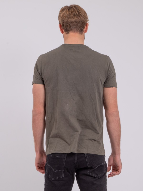 T-shirt col rond pur coton...