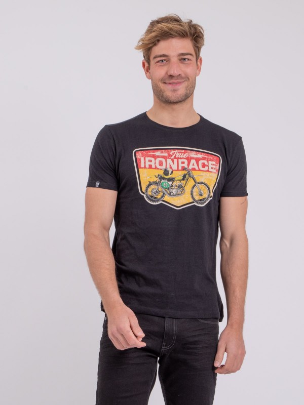 T-shirt col rond pur coton...