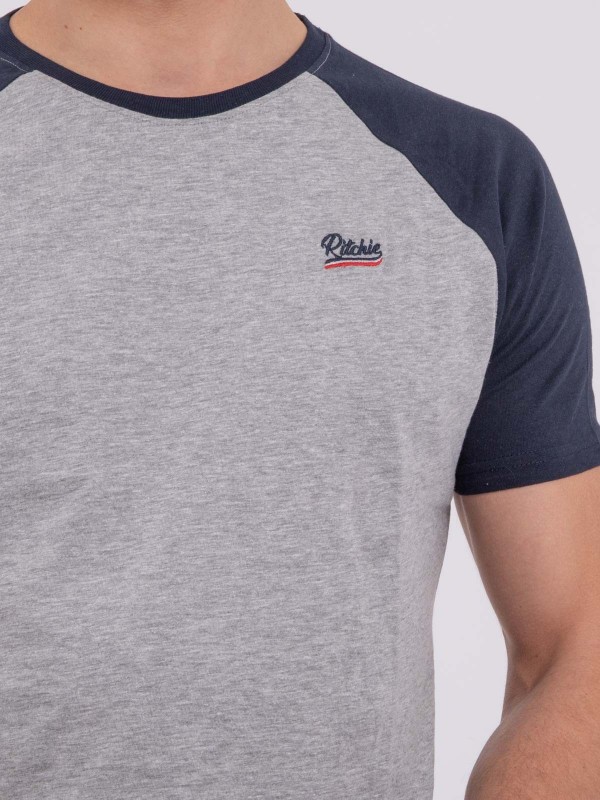 T-shirt col rond pur coton...