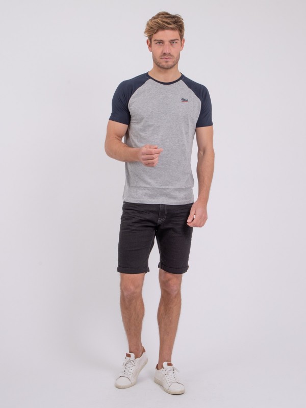 T-shirt col rond pur coton...