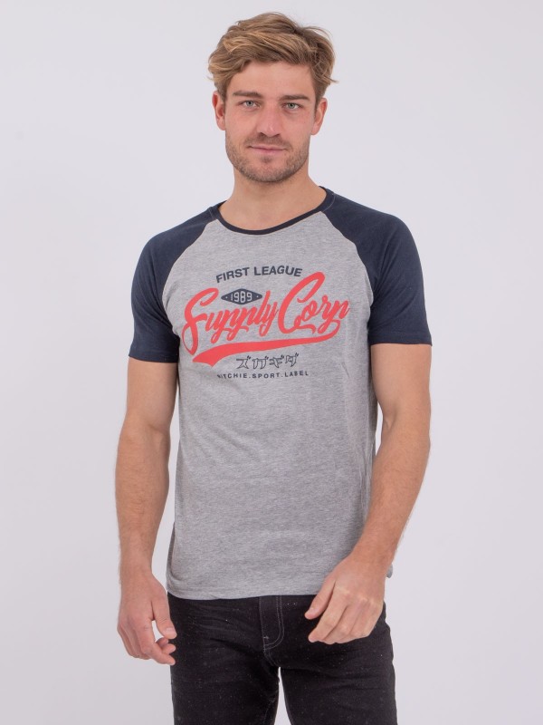 T-shirt col rond pur coton...