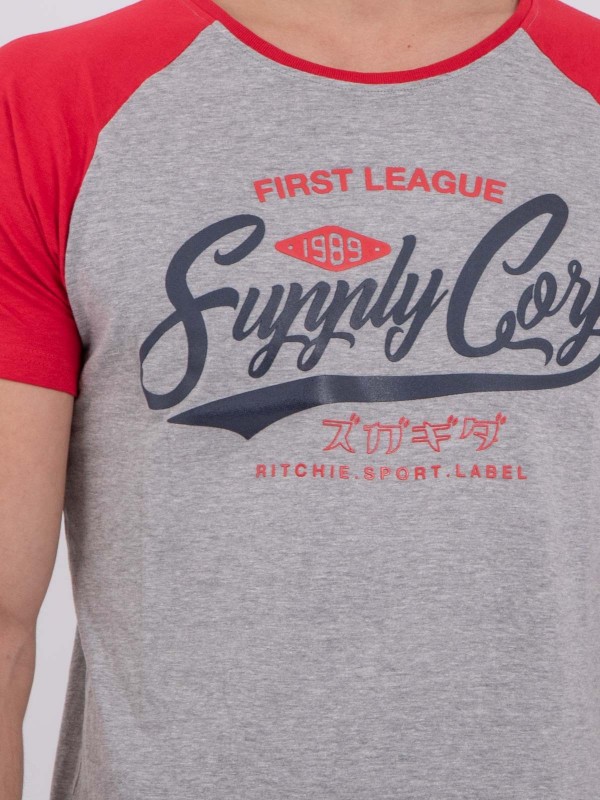 T-shirt col rond pur coton...