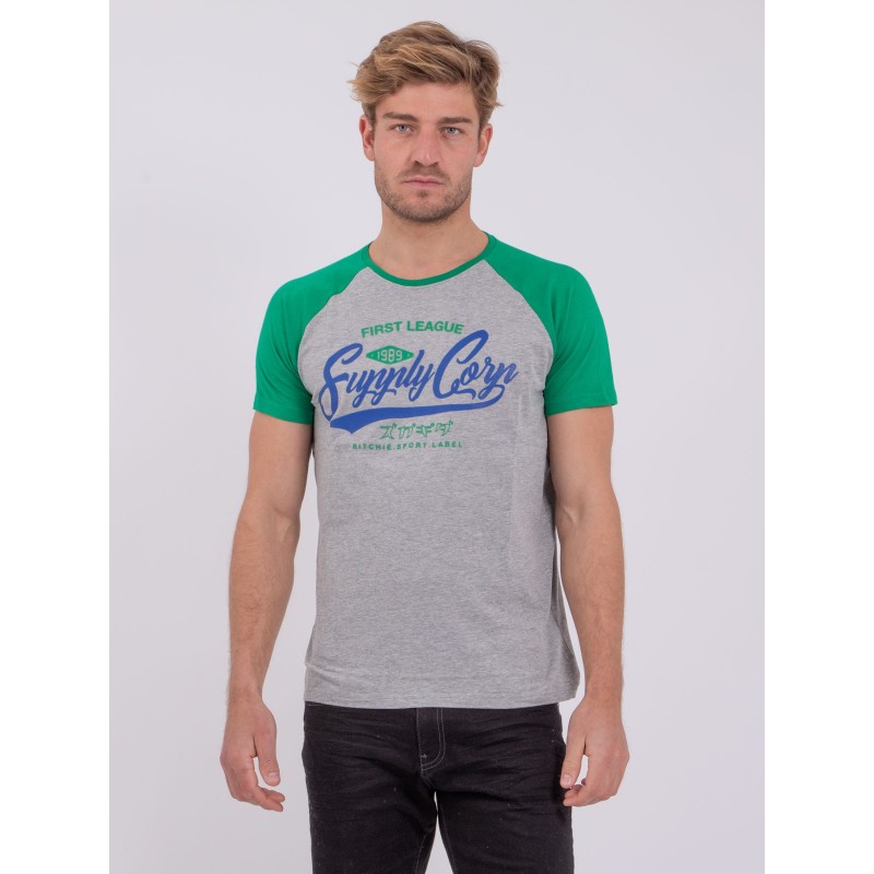T-shirt manches courtes col rond pur coton NECHIN