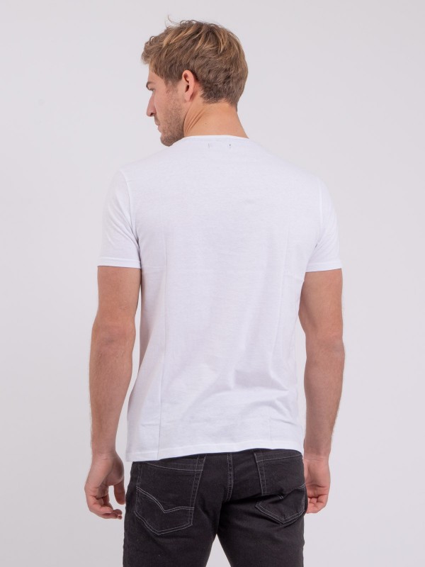 T-shirt col rond pur coton...