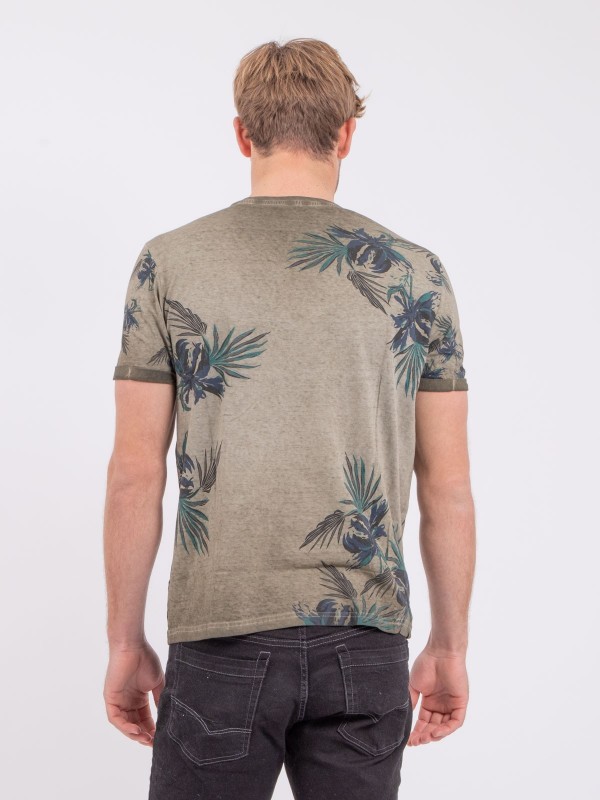 T-shirt col rond pur coton...