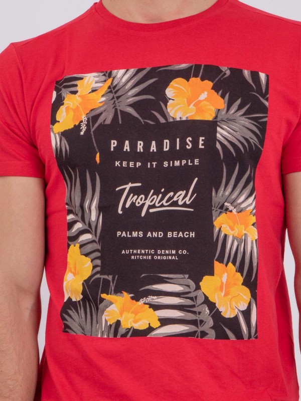 T-shirt manches courtes col...