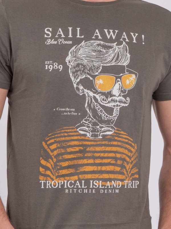 T-shirt manches courtes col...