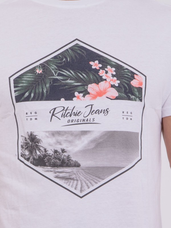 T-shirt manches courtes col...