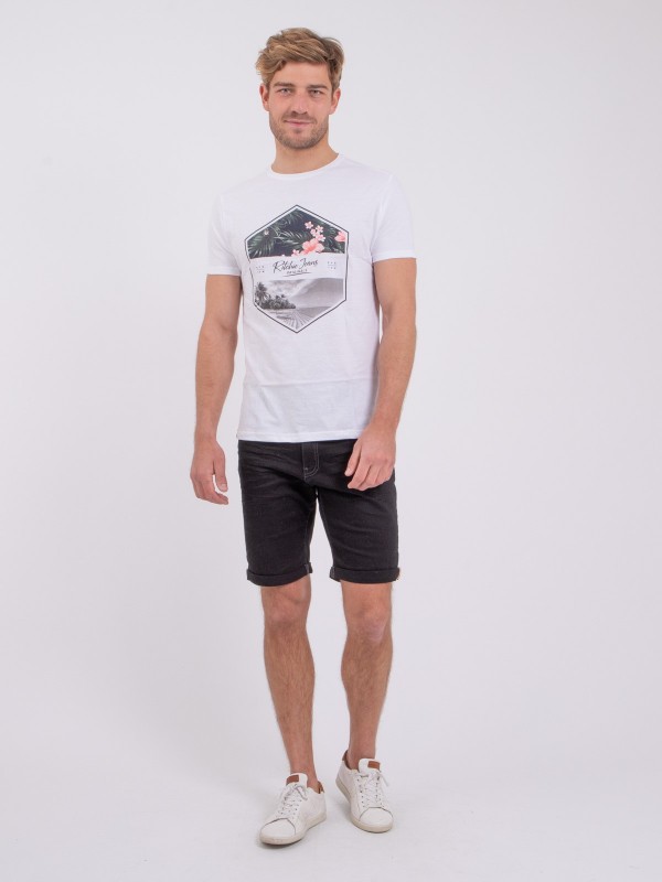 T-shirt manches courtes col...