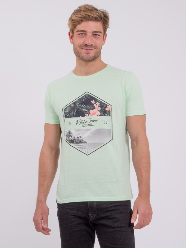 T-shirt manches courtes col...