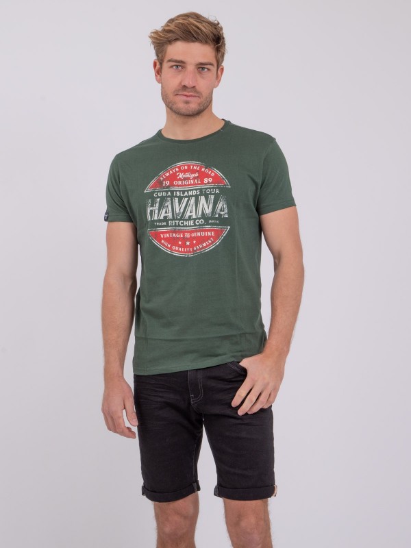 T-shirt manches courtes col...