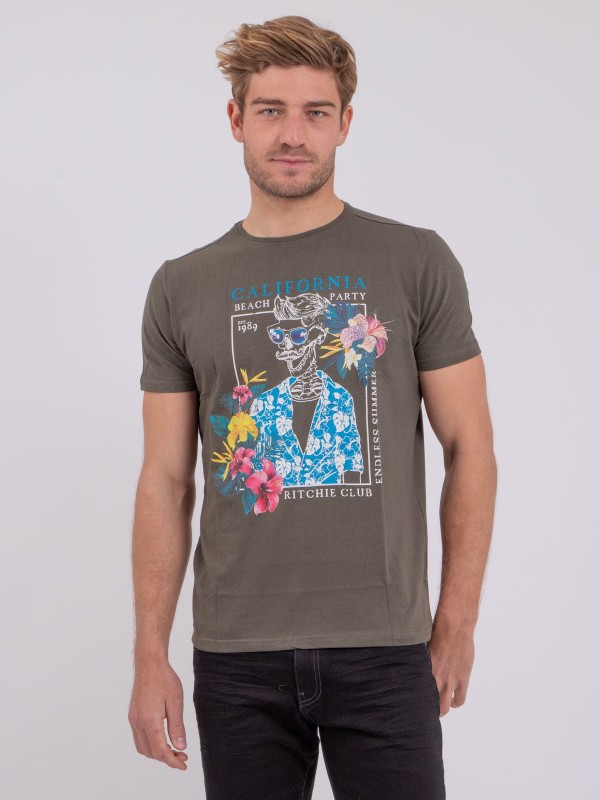 T-shirt manches courtes col...