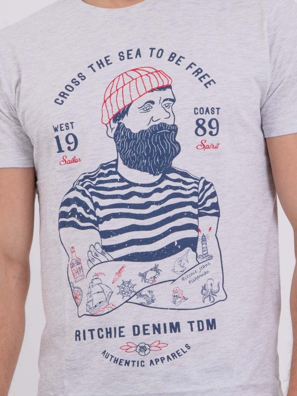 T-shirt manches courtes col...