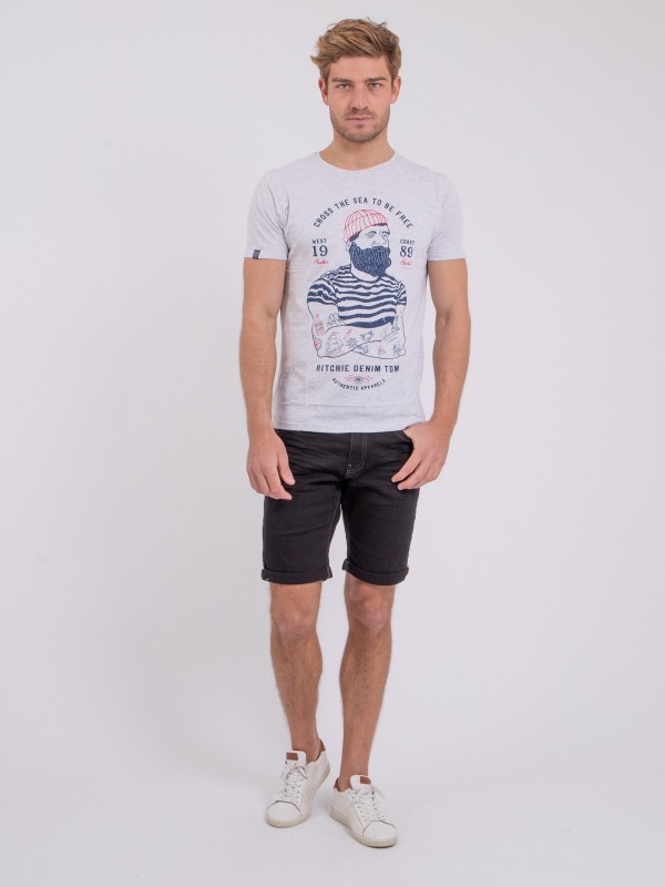 T-shirt manches courtes col...