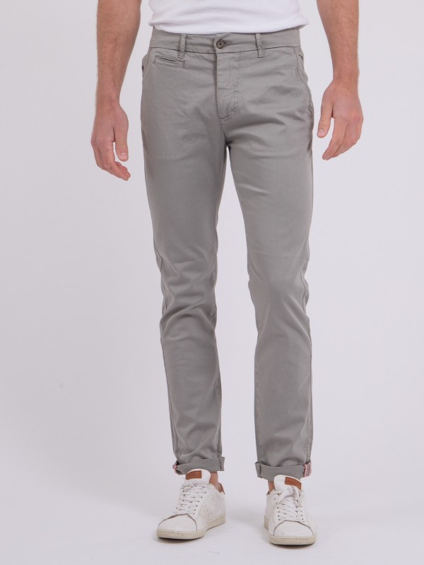 Pantalon chino CALES - Gris