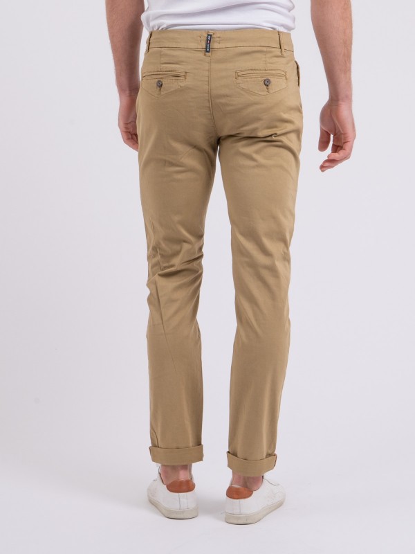 Pantalon chino CALES - Marron