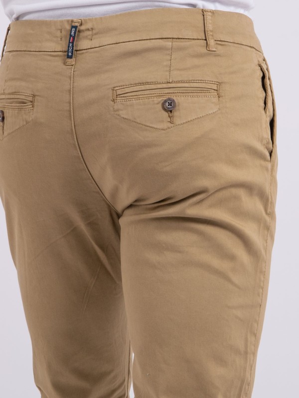 Pantalon chino CALES - Marron