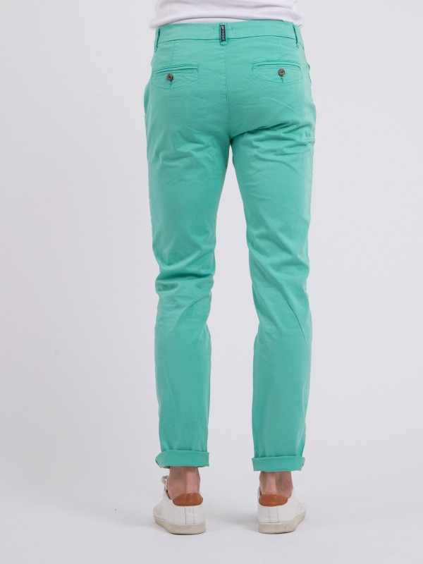 Pantalon chino CALES - Vert...