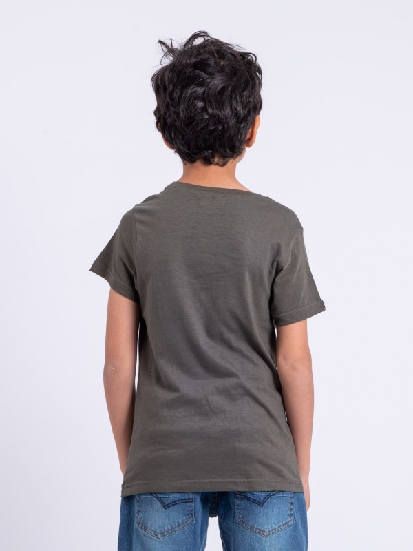 T-shirt col rond pur coton...