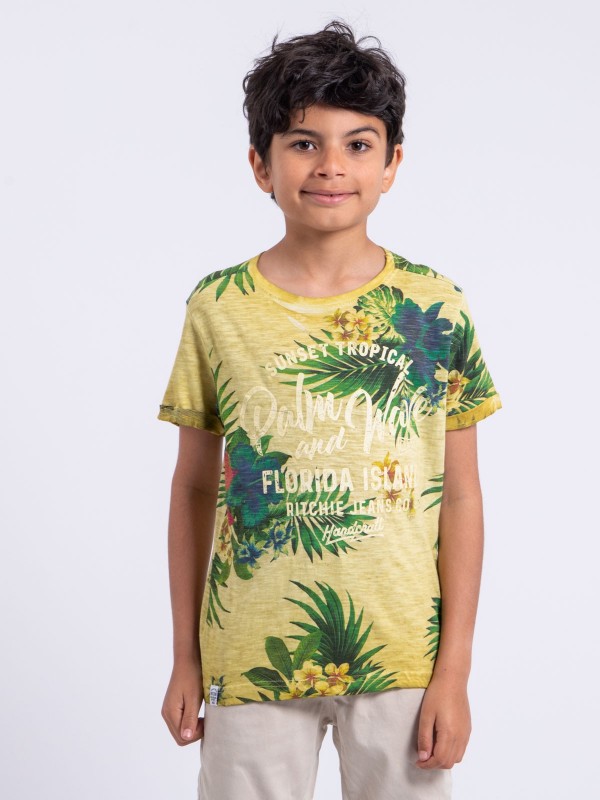 T-shirt manches courtes col...