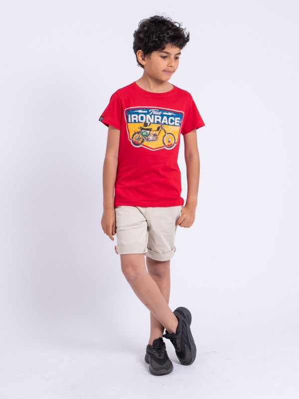 T-shirt manches courtes col...