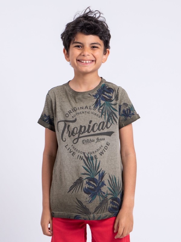 T-shirt manches courtes col...