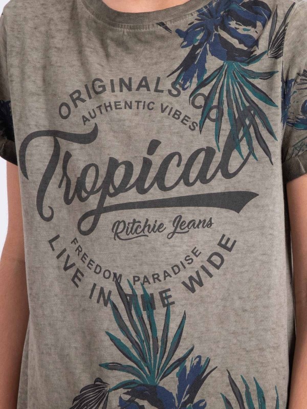 T-shirt manches courtes col...