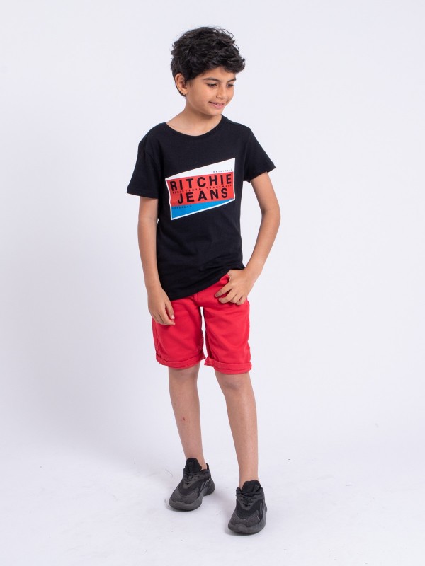 T-shirt manches courtes col...