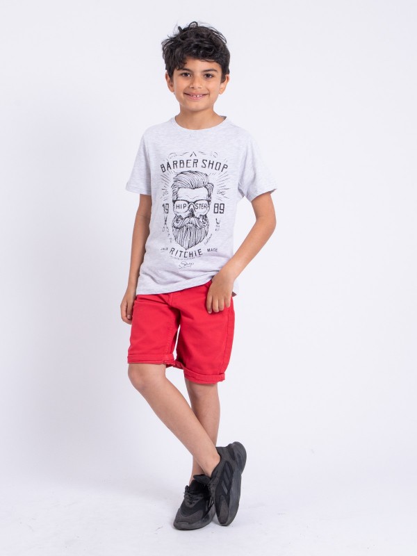 T-shirt manches courtes col...