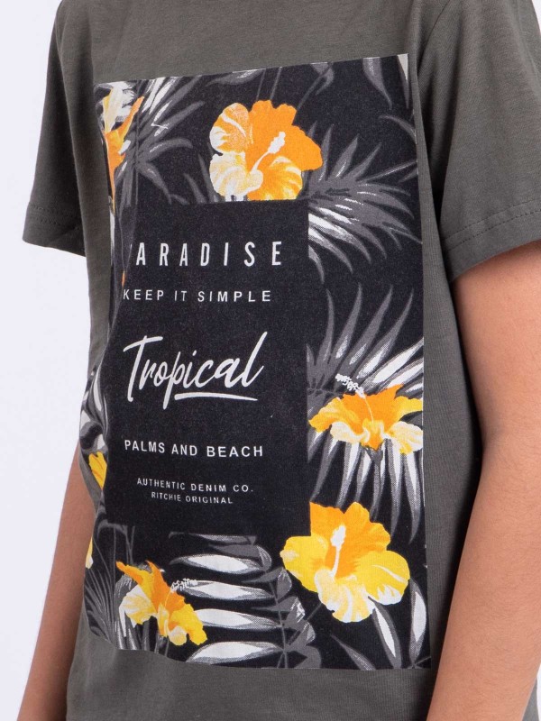 T-shirt manches courtes col...