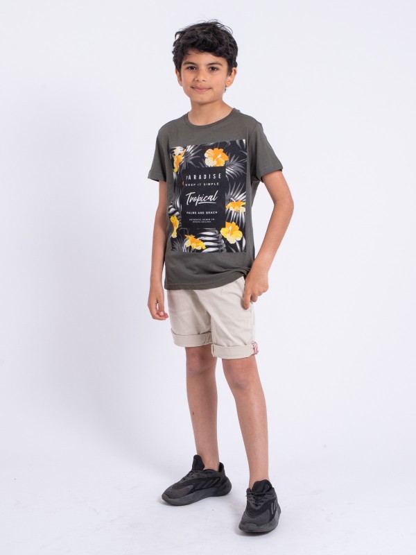 T-shirt manches courtes col...