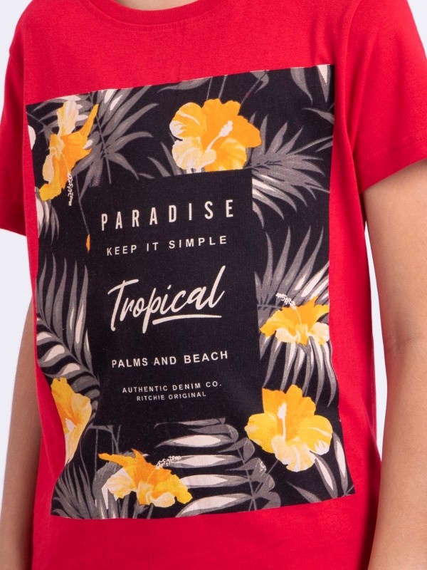 T-shirt manches courtes col...